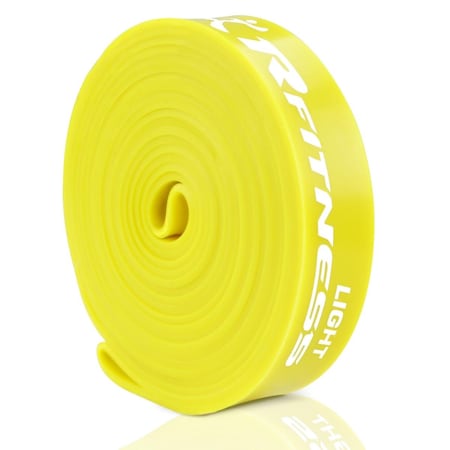 Topdoc 41 in. Rfitness Professional Long Loop Stretch Latex Exercise Band, Yellow - Light TO1593609